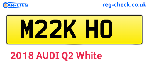 M22KHO are the vehicle registration plates.