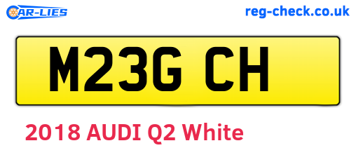M23GCH are the vehicle registration plates.