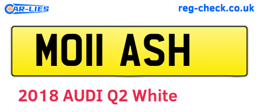 MO11ASH are the vehicle registration plates.