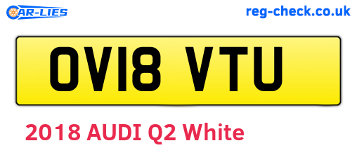 OV18VTU are the vehicle registration plates.