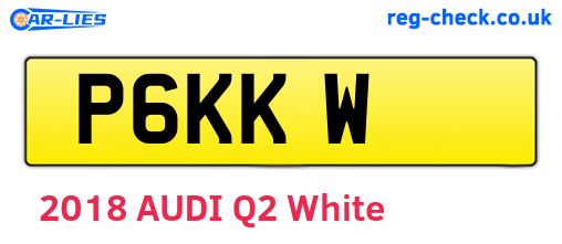 P6KKW are the vehicle registration plates.