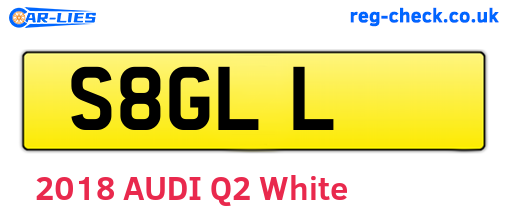 S8GLL are the vehicle registration plates.