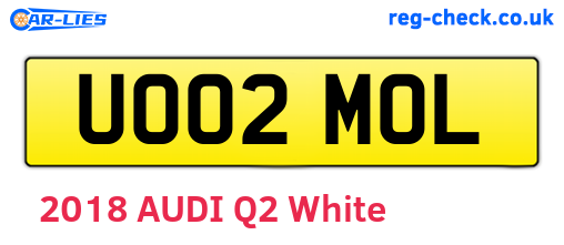 UO02MOL are the vehicle registration plates.