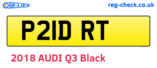 P21DRT are the vehicle registration plates.