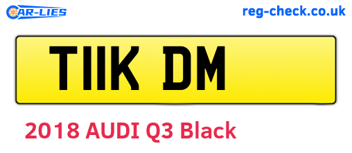T11KDM are the vehicle registration plates.