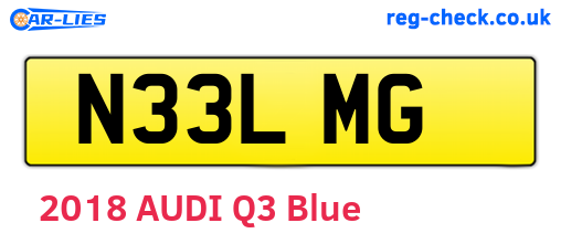 N33LMG are the vehicle registration plates.
