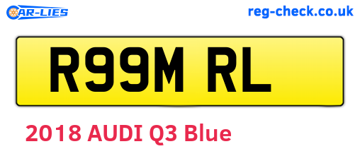 R99MRL are the vehicle registration plates.