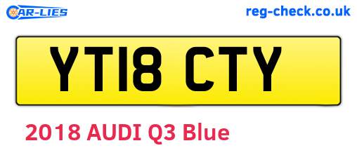 YT18CTY are the vehicle registration plates.