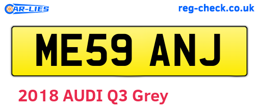 ME59ANJ are the vehicle registration plates.