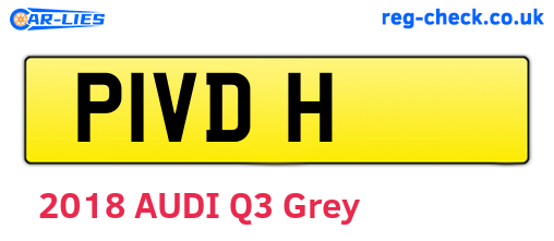 P1VDH are the vehicle registration plates.