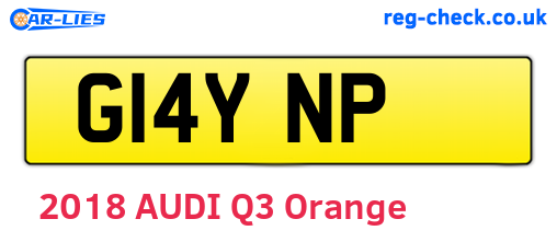 G14YNP are the vehicle registration plates.