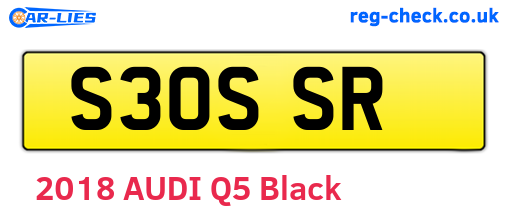S30SSR are the vehicle registration plates.