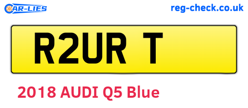 R2URT are the vehicle registration plates.
