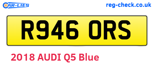 R946ORS are the vehicle registration plates.