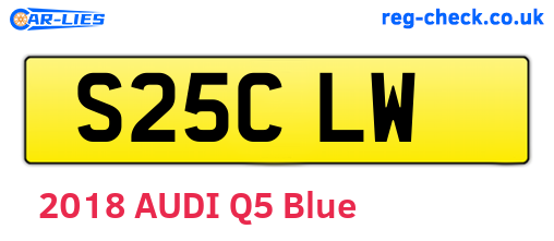 S25CLW are the vehicle registration plates.