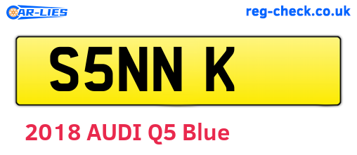 S5NNK are the vehicle registration plates.
