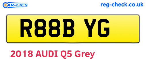 R88BYG are the vehicle registration plates.