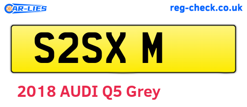 S2SXM are the vehicle registration plates.