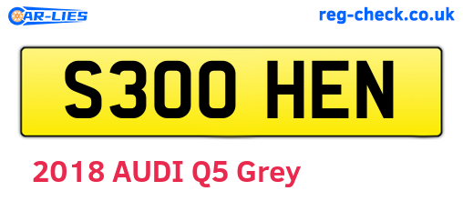 S300HEN are the vehicle registration plates.