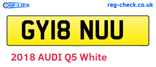 GY18NUU are the vehicle registration plates.