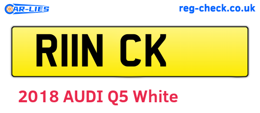 R11NCK are the vehicle registration plates.