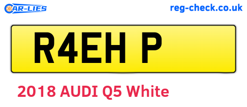 R4EHP are the vehicle registration plates.