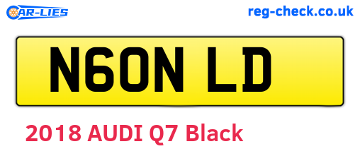 N60NLD are the vehicle registration plates.