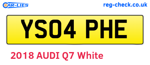 YS04PHE are the vehicle registration plates.