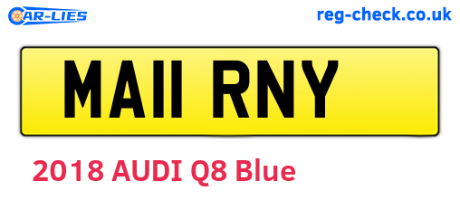MA11RNY are the vehicle registration plates.