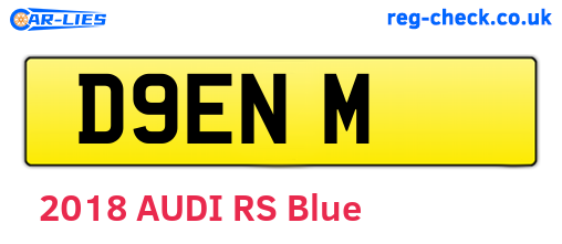 D9ENM are the vehicle registration plates.