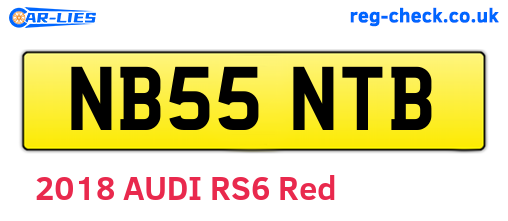 NB55NTB are the vehicle registration plates.