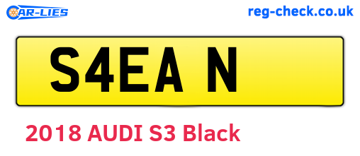 S4EAN are the vehicle registration plates.