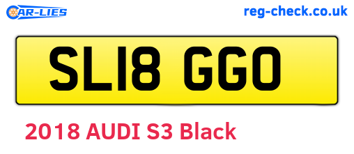 SL18GGO are the vehicle registration plates.