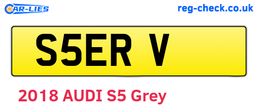 S5ERV are the vehicle registration plates.