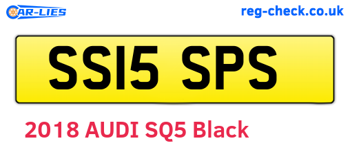 SS15SPS are the vehicle registration plates.