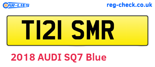 T121SMR are the vehicle registration plates.