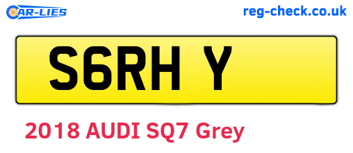 S6RHY are the vehicle registration plates.