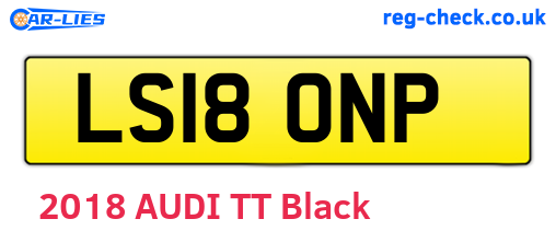 LS18ONP are the vehicle registration plates.