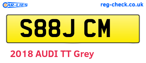 S88JCM are the vehicle registration plates.