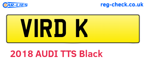 V1RDK are the vehicle registration plates.