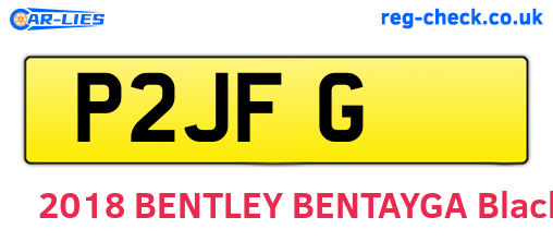 P2JFG are the vehicle registration plates.