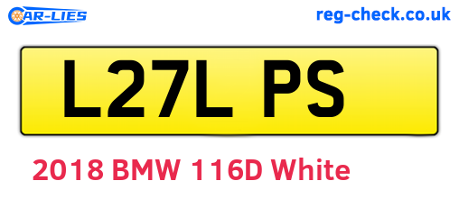 L27LPS are the vehicle registration plates.