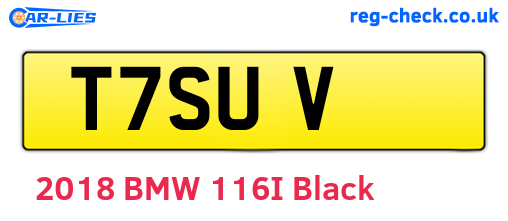 T7SUV are the vehicle registration plates.