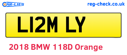 L12MLY are the vehicle registration plates.
