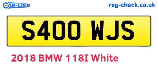 S400WJS are the vehicle registration plates.