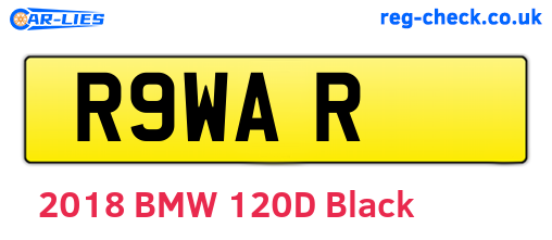 R9WAR are the vehicle registration plates.