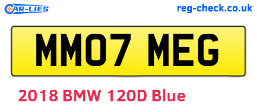 MM07MEG are the vehicle registration plates.