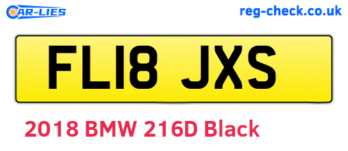 FL18JXS are the vehicle registration plates.