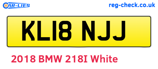 KL18NJJ are the vehicle registration plates.