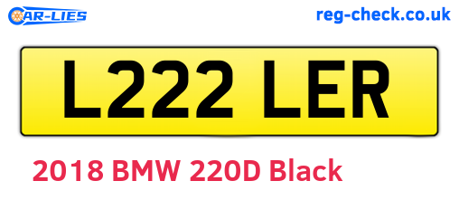 L222LER are the vehicle registration plates.